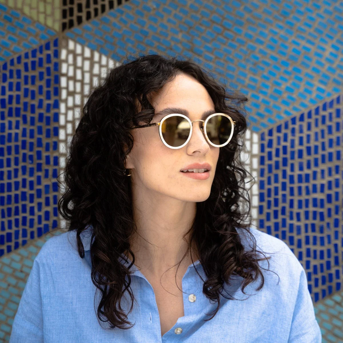 ZERO Sunglasses in Ivory - Image 5